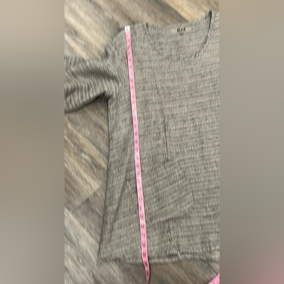 Flax grayish tan long sleeve linen tunic top size medium - Picture 9 of 10